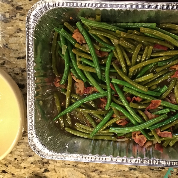 Sweet and Sour Green Beans with Bacon