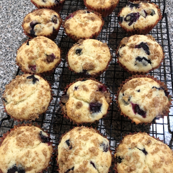 Aunt Blanche's Blueberry Muffins