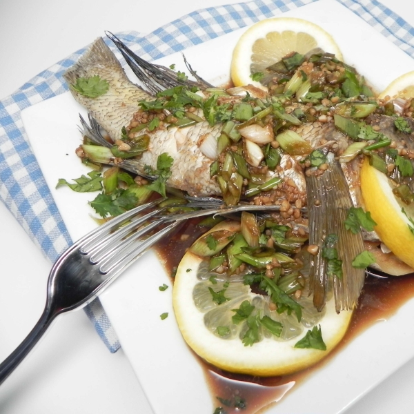 Instant Pot® Steamed Sea Bass