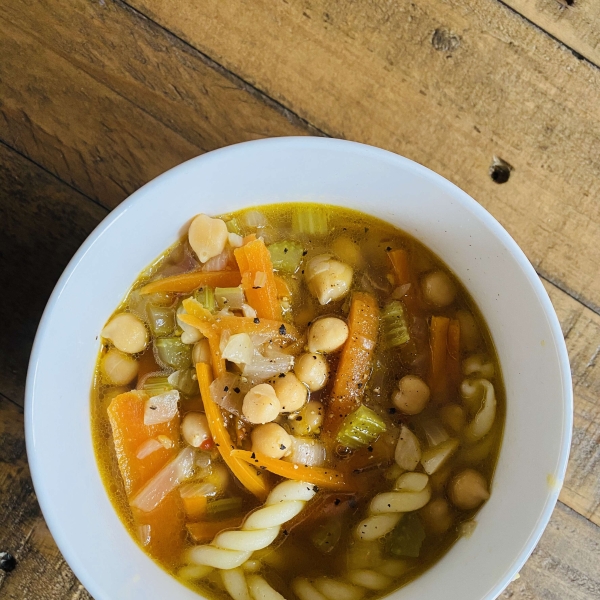 Vegan Chickpea Noodle Soup