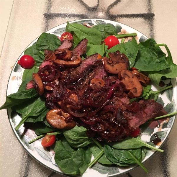 Flat Iron Steak with Balsamic Reduction