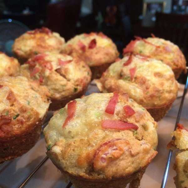 Savory Sausage, Cheese and Oat Muffins