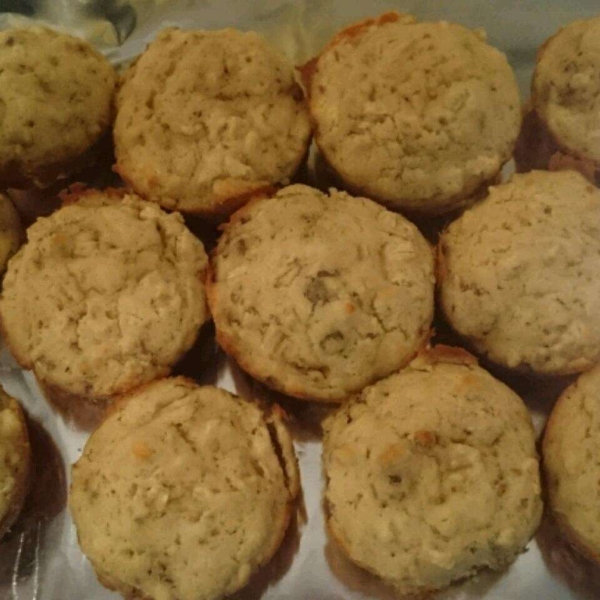 Savory Sausage, Cheese and Oat Muffins