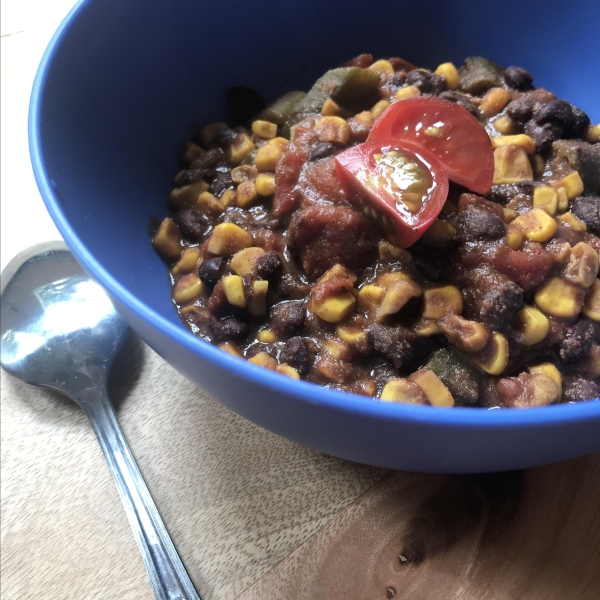 Vegan Chili with Okra