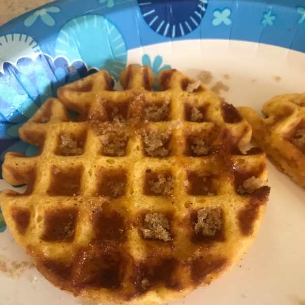 Sweet Potato Pecan Waffles