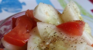 Cool Summer Cucumber and Tomato Toss