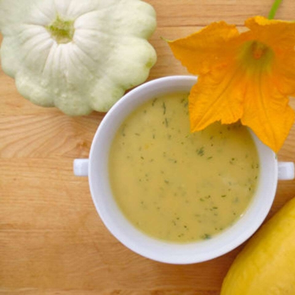 Chilled Yellow Squash Soup with Dill
