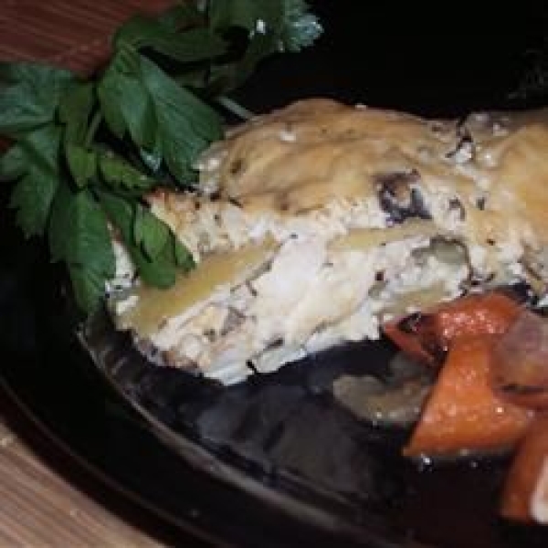 Potato and Shiitake Mushroom Gratin