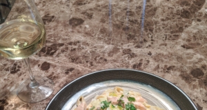 Creamy Salmon and Leek Pasta