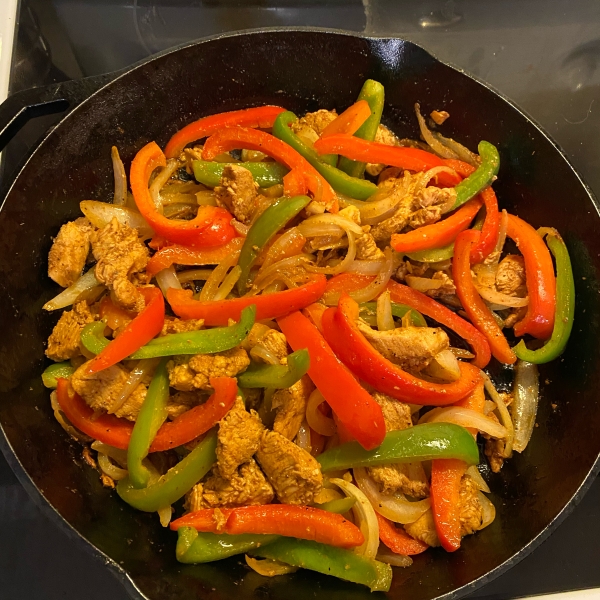 Cast Iron Chicken Fajitas