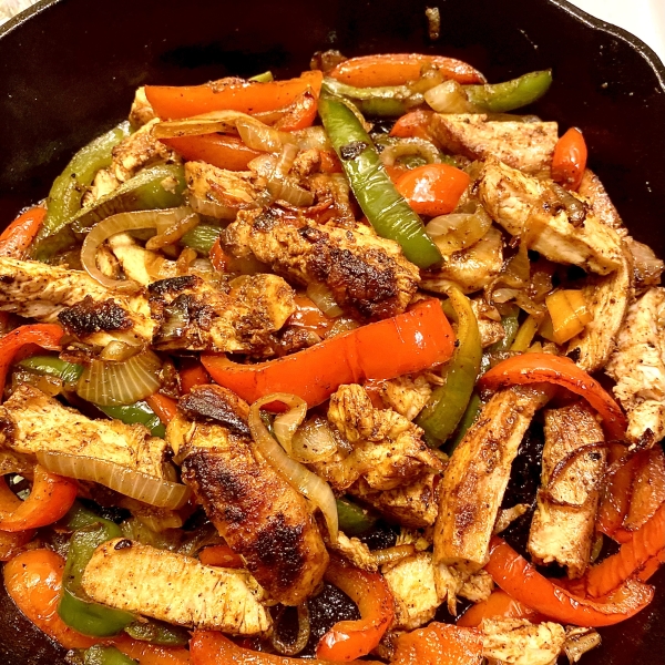 Cast Iron Chicken Fajitas