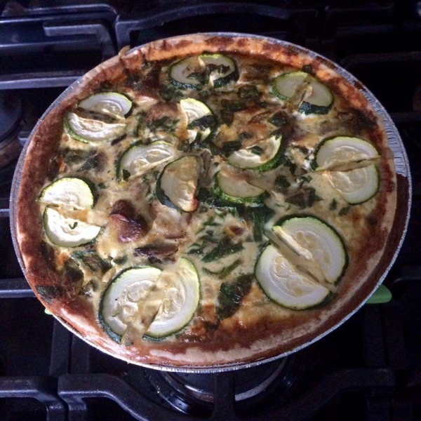 Spinach Mushroom Quiche with Tarragon