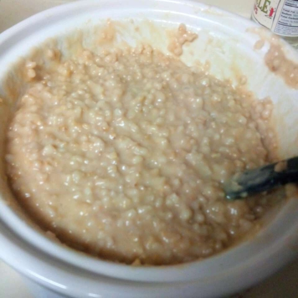 Peanut Butter and Maple Oatmeal