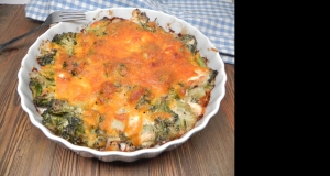 Broccoli Gratin with Herbed Cream Cheese