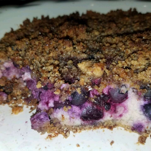 Blueberry Pie with Flax and Almonds