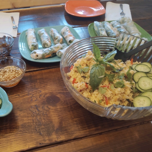 Thai Spicy Basil Chicken Fried Rice