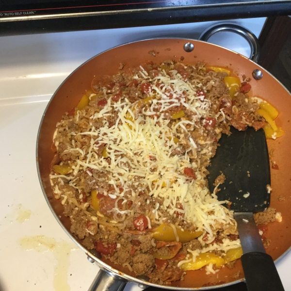 Beefy Italian Ramen Skillet