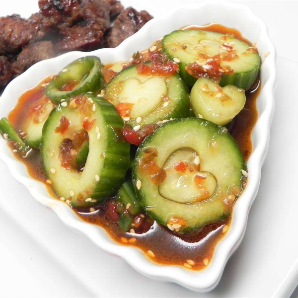 Mom's Spicy Cucumber Kimchee