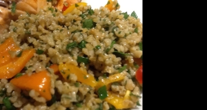 Vegan Turkish Freekeh Salad (Firik Salatasi)