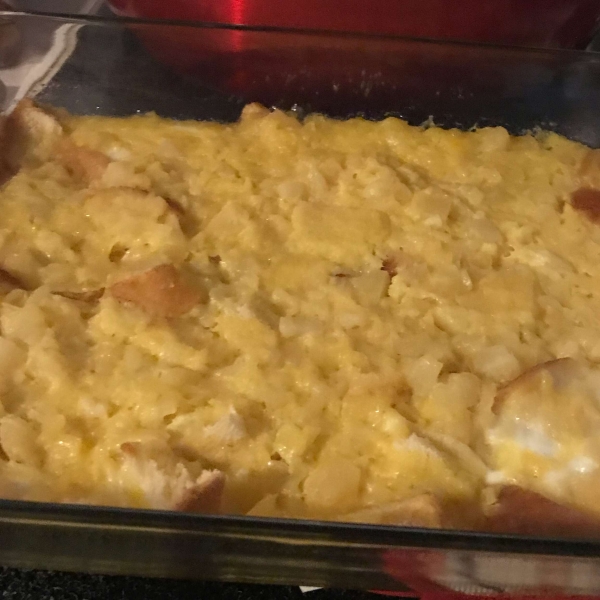 Mom's Pineapple Bread Pudding