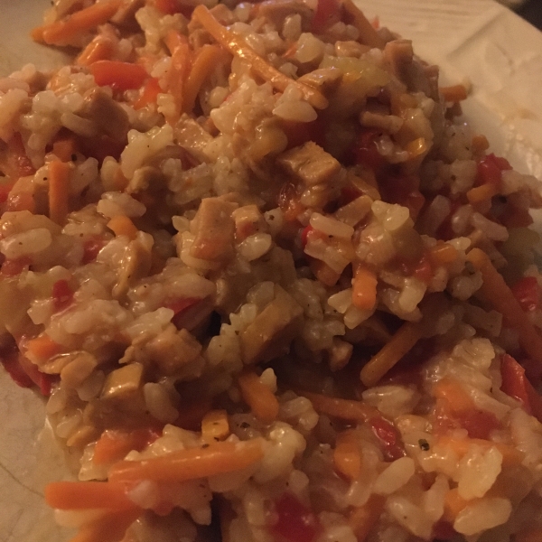 Spicy Sausage and Rice Casserole