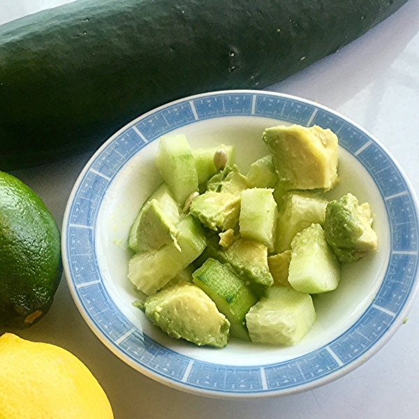 Tangy Cucumber and Avocado Salad