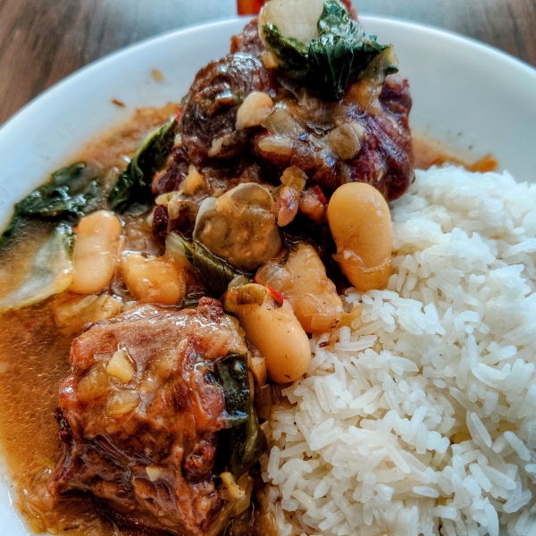 Jamaican Oxtail with Broad Beans