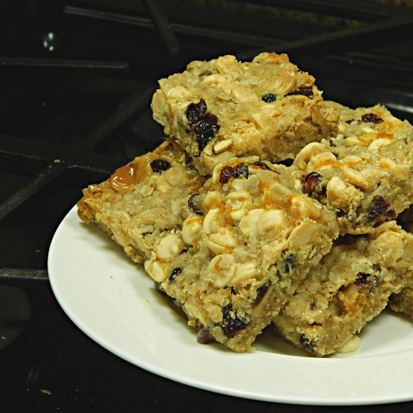 White Chocolate Cranberry Cheesecake Cookie Bars