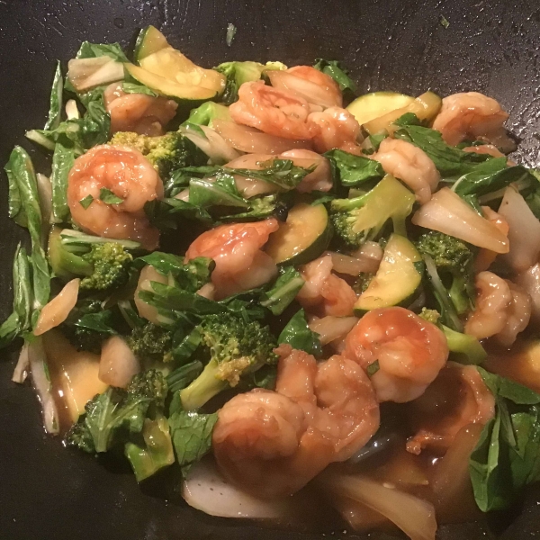 Teriyaki Shrimp and Vegetable Stir-Fry