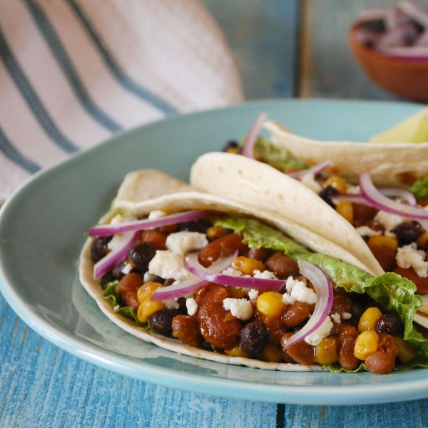 Three Bean Tacos