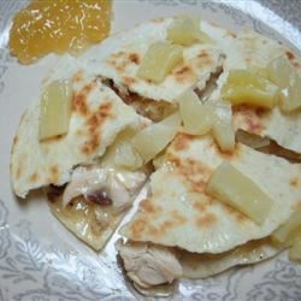 Quick Caribbean Quesadillas