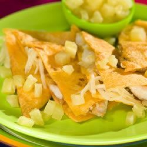 Quick Caribbean Quesadillas