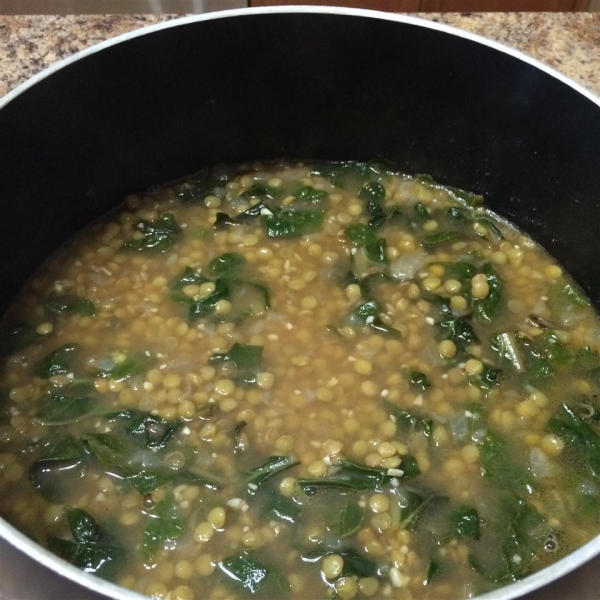 Lentil and Green Collard Soup