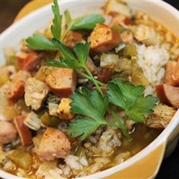 Diet-Friendly Chicken And Sausage Gumbo