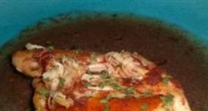 Port And Mushroom Sauce Chicken