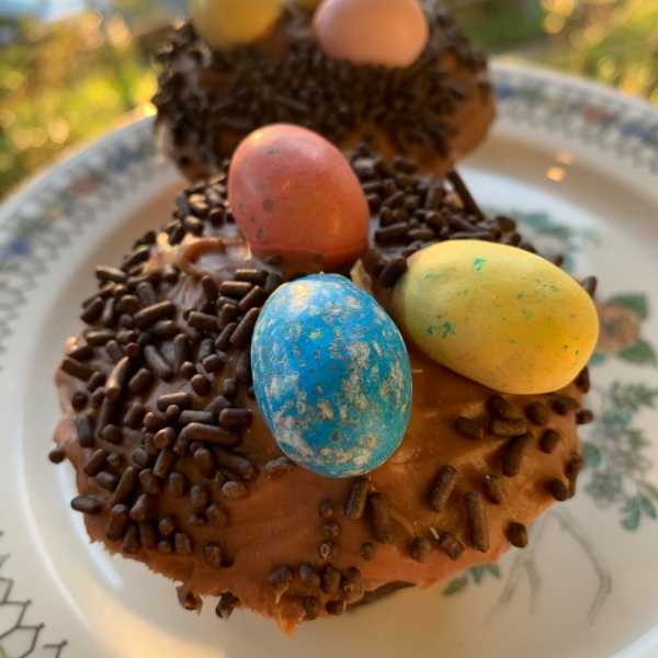 Easter Bird Nest Cupcakes