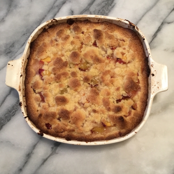 Homemade Peach Crumb Bars