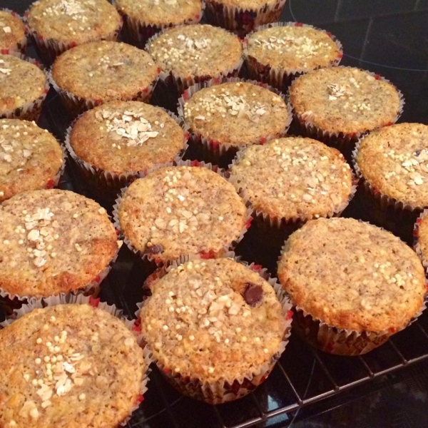 Whole Grain Banana Muffins