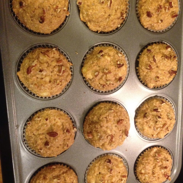 Whole Grain Banana Muffins