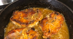 Orange Shallot Marsala Pork Chops