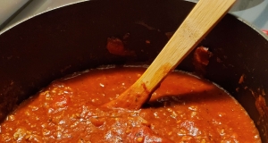 Homemade Spaghetti Sauce with Ground Beef