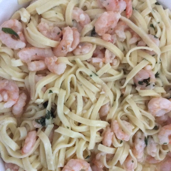 Shrimp Scampi with Linguini