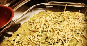 Cauliflower Rice Casserole with Spinach and Artichokes