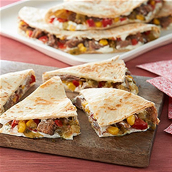 Creamy Jalapeno and Pulled Pork Quesadilla