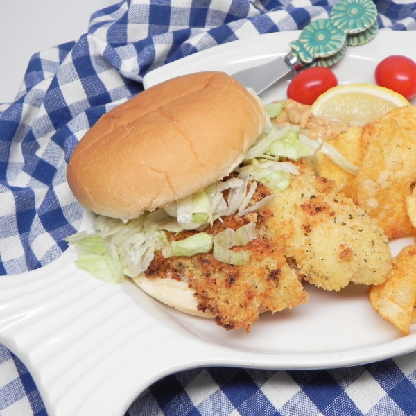 Baked Ranch Tilapia Burgers