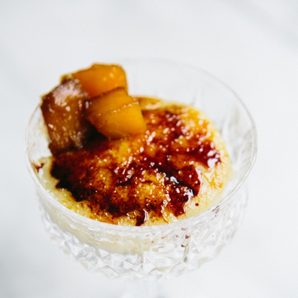 Cardamom Creme Brulee Parfait with Candied Pumpkin