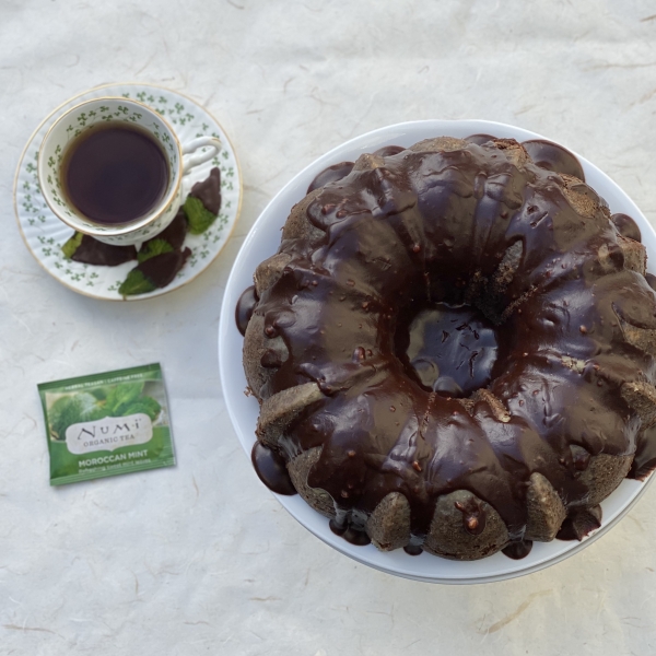 Peppermint Tea Chocolate Cake