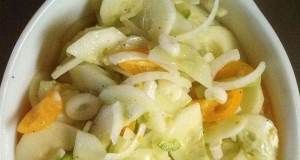 Grandmother's Sour Cream Cucumber Salad