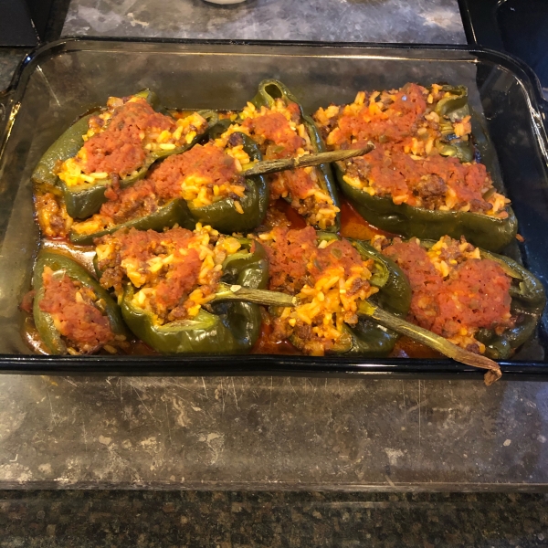 Chorizo Stuffed Poblano Peppers