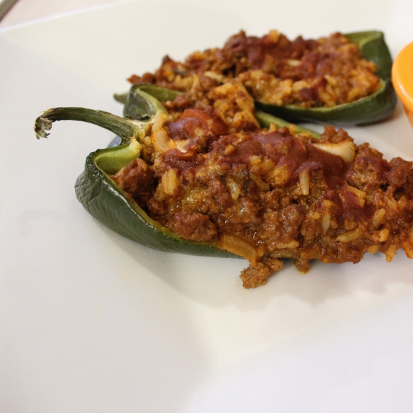 Chorizo Stuffed Poblano Peppers